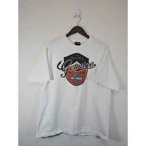 HARLEY-DAVIDSON‎  GENUINE   MENS WHITE T-SHIRT XL